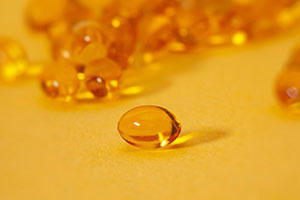 supplement capsules on a table